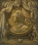 Unbekannter Künstler - Porträt von Katharina II. als Minerva