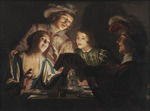 Honthorst, Gerrit, van - Musizierende Gesellschaft bei Kerzenschein