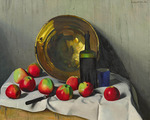 Vallotton, Felix Edouard - Bassine de cuivre et pommes