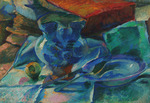 Boccioni, Umberto - Natura morta di terraglie posate e frutta