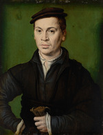 Corneille de Lyon - Mann mit schwarzem Barett