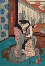 Kuniyoshi, Utagawa (Ichiyusai) - Bando Shuka I als Hashimotoya Shiraito  