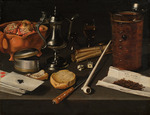 Claesz, Pieter - Toebackje - Stillleben mit Pfeife und Tabak