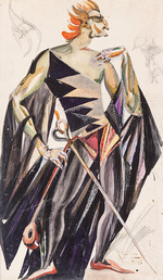 Fedorowski, Fjodor Fjodorowitsch - Mephistopheles. Kostümentwurf zur Oper Faust von Ch. Gounod