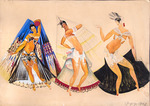 Fedorowski, Fjodor Fjodorowitsch - Kostümentwurf zum Ballett La Bayadère von L. Minkus