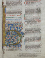 Unbekannter Meister - Initiale. Decretum Gratiani (Concordia discordantium canonum)