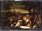 Bassano, Jacopo, il vecchio - The Shepherd's Breakfast