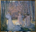 Denis, Maurice - Figures in spring landscape (Sacred Grove)