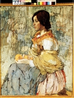 Kravchenko, Alexei Ilyich - An Italian woman with oranges