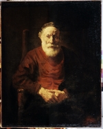Rembrandt van Rhijn - Portrait of an old man in Red