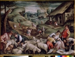 Bassano, Francesco, the Younger - Summer. Sheep Shearing