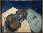 Petrov-Vodkin, Kuzma Sergeyevich - Still life with a violin
