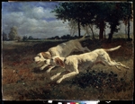 Troyon, Constant - Running dogs
