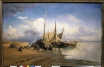 Vasilyev, Fyodor Alexandrovich - View of the Volga. Boats