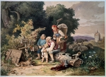 Richter, Adrian Ludwig - The Shepherd's Family