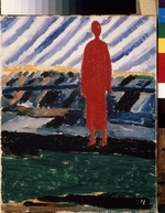 Malevich, Kasimir Severinovich - A red figure