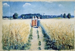 Malevich, Kasimir Severinovich - Three women on the road