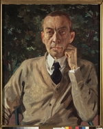 Somov, Konstantin Andreyevich - Portrait of the composer Sergei Rakhmaninov (1873-1943)