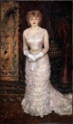 Renoir, Pierre Auguste - Portrait of the Actress Jeanne Samary