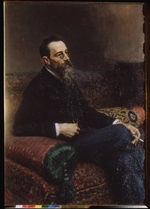 Repin, Ilya Yefimovich - Portrait of the composer Nikolai Rimsky-Korsakov (1844-1908)