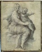 Parmigianino - Madonna and Child on the Clouds
