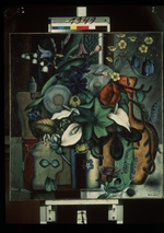 Kliun (Klyun), Ivan Vassilyevich - Still life with flowers and jug