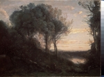 Corot, Jean-Baptiste Camille - Evening