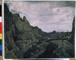 Seghers, Hercules Pietersz - Rocky valley with a road