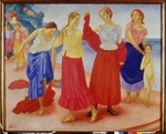 Petrov-Vodkin, Kuzma Sergeyevich - Young Women on the Volga