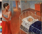 Petrov-Vodkin, Kuzma Sergeyevich - Sleeping Child