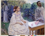 Borisov-Musatov, Viktor Elpidiforovich - Self-portrait with sister