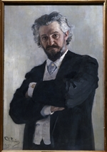 Repin, Ilya Yefimovich - Portrait of the cellist Alexander Verzhbilovich (1850-1911)