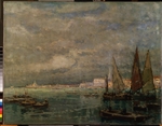 Hagemeister, Karl (Carl) - Landscape with boats