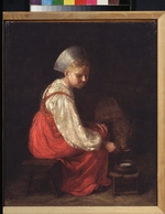Venetsianov, Alexei Gavrilovich - A Peasant Girl with a Calf