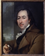 Levitsky, Dmitri Grigorievich - Portrait of the writer Nikolay I. Novikov (1744-1818)