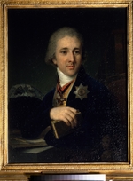 Borovikovsky, Vladimir Lukich - Portrait of the author, freemason Alexander Labzin (1766-1825)