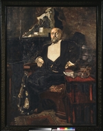 Vrubel, Mikhail Alexandrovich - Portrait of Savva Ivanovich Mamontov (1841-1918)