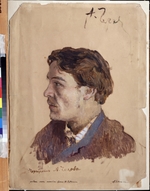 Levitan, Isaak Ilyich - Portrait of the author Anton Chekhov (1860-1904)