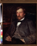 Makovsky, Vladimir Yegorovich - Portrait of the artist Illarion Pryanishnikov (1840-1894)