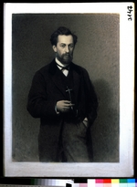 Kramskoi, Ivan Nikolayevich - Portrait of the artist Mikhail K. Clodt (1832-1902)