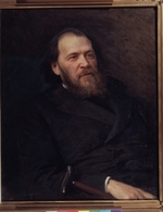 Kramskoi, Ivan Nikolayevich - Portrait of the poet Yakov Polonsky (1820-1898)