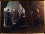 Ge, Nikolai Nikolayevich - Catherine II at the Coffin of Empress Elizabeth