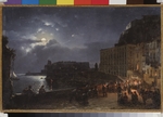 Shchedrin, Sylvester Feodosiyevich - The Santa Lucia Embankment in Naples at Night