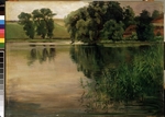 Trübner, Heinrich Wilhelm - At a pond