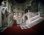 Rastrelli, Bartolomeo Francesco - The Grand staircase of the Winter palace (Also known as Ambassador's staircase or Jordan staircase)