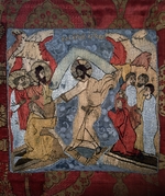 Russian master - The Descent into Hell (Detail of a shroud)