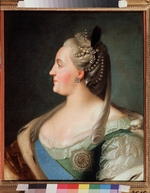 Rokotov, Fyodor Stepanovich - Portrait of Empress Catherine II (1729-1796)