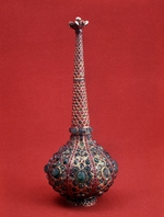 Indian Art - Flask with emeralds (Present of King of Persia Nader Shah to Empress Anna)