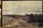 Corot, Jean-Baptiste Camille - Heather covered hills near Vimoutier