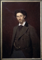 Kramskoi, Ivan Nikolayevich - Portrait of the painter Ilya Yefimovich Repin (1844-1930)